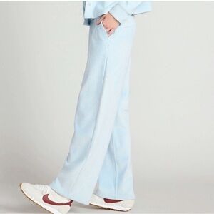 Mondetta Women's Corduroy Wide Leg Light Blue Pants NWT Medium